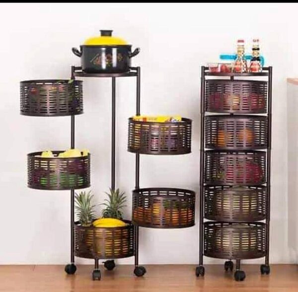 5 tier food storage trolley