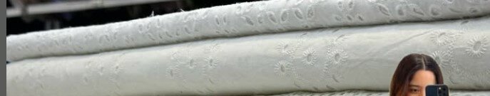 Натуральный 100% белый хлопок для шитья