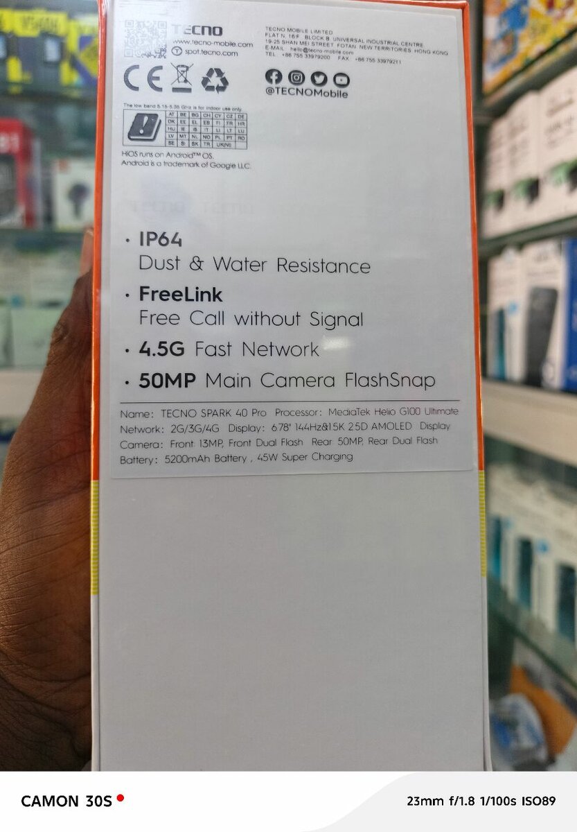 Tecno Spark 40 Pro 128GB