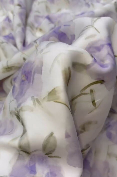 Красивая лёгкая ткань Тенсель батист с узором для пошива одежды