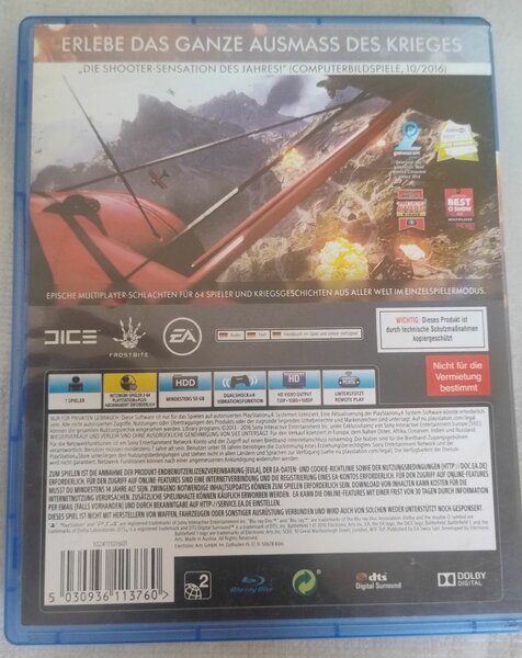 Battlefield 1 pour PS4