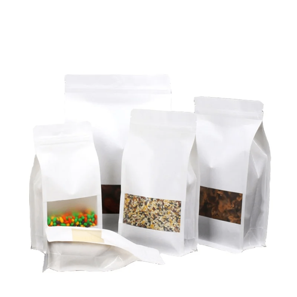 Sachets à fond plat refermables