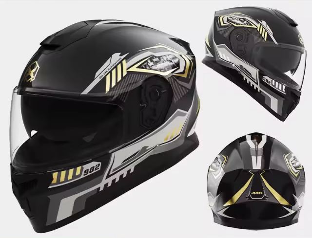 Casque de moto à menthon fermé
