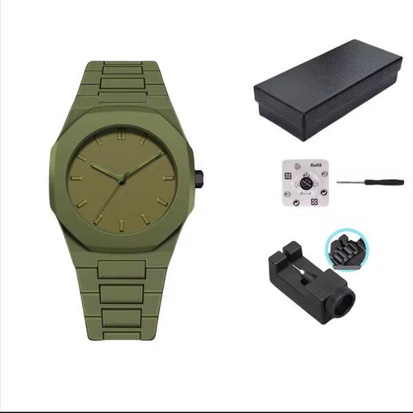 Montre verte élégante