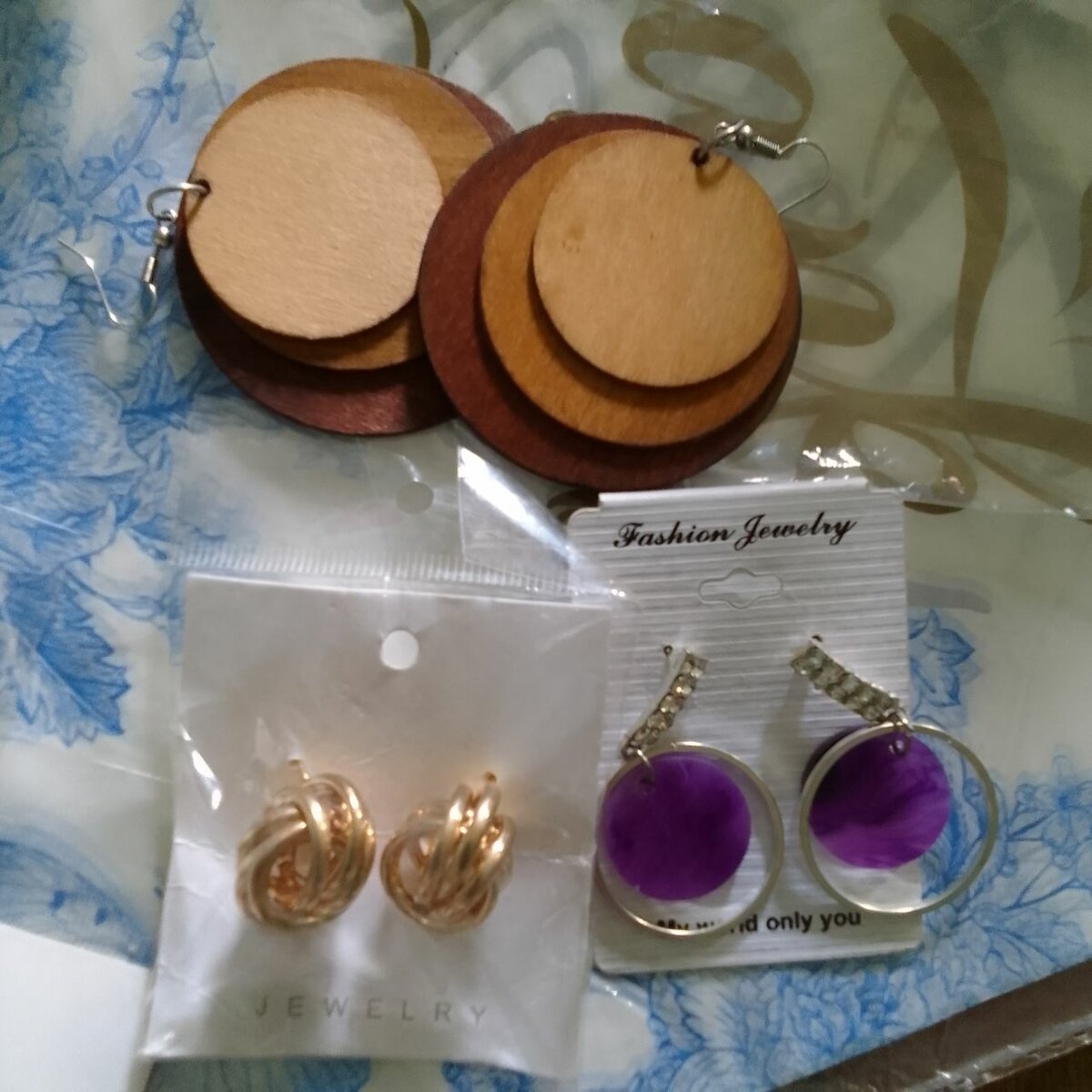 Boucle d'oreille trio-au choix