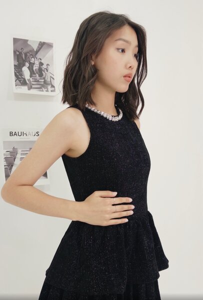 Вечернее блестящее платье