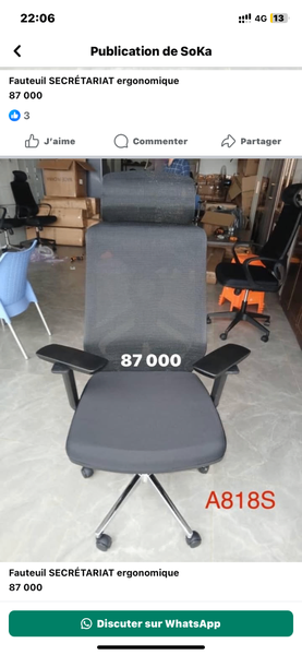 Chaise de Bureau Ergonomique