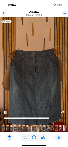 Jupe jeans