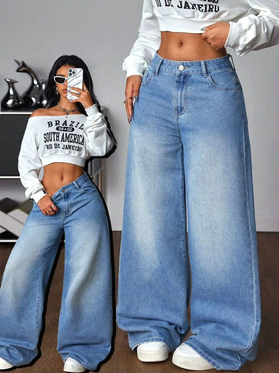 Jeans cargos pour femmes