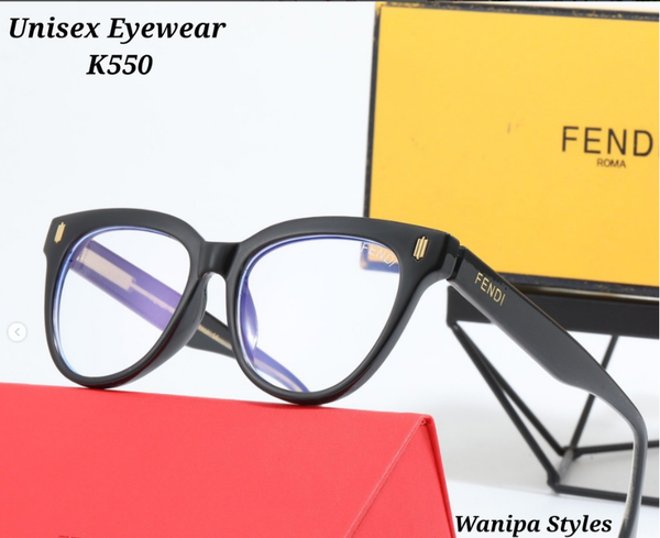 Men's and Women's black eyewear Fendi 