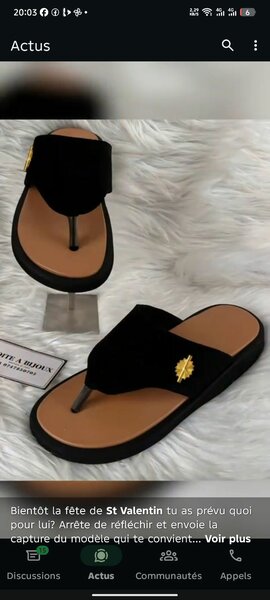 Tongs confortables pour homme