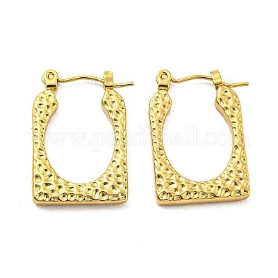 AntiTarnish Hammered Hoops