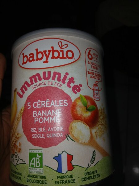 Céréales Babybio Immunité