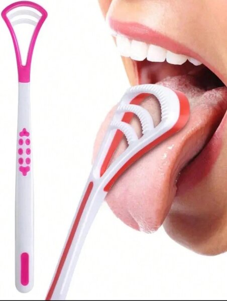 Silicone Tongue Scrapper.