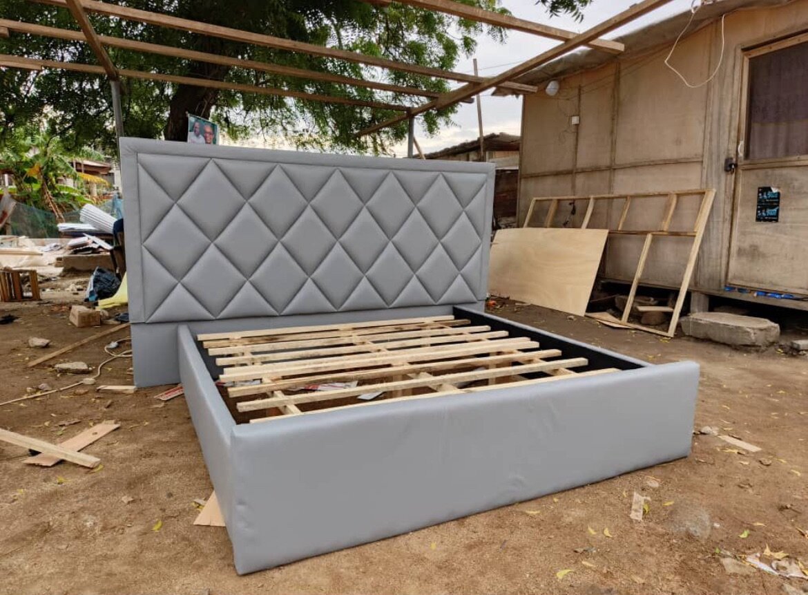 Accent king size bed frame