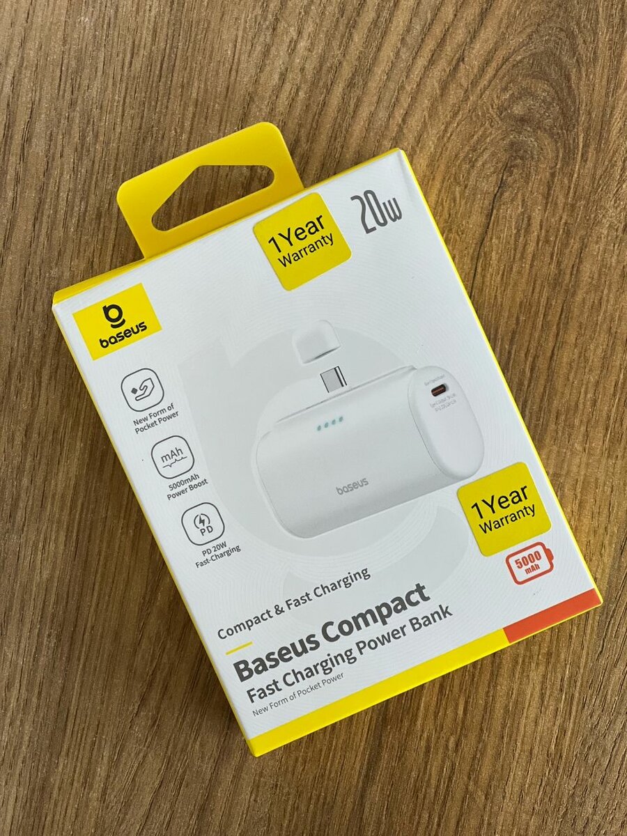 Baseus Compact Fast Charging  Power Bank Type C Edition