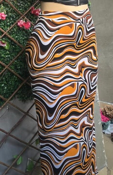 Jupe Longue Texturée pour Femmes