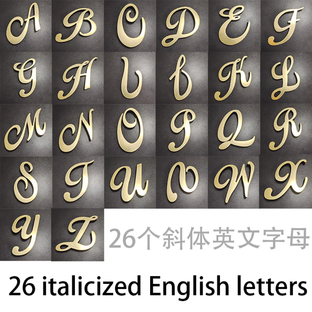 Lettres murales fantaisistes