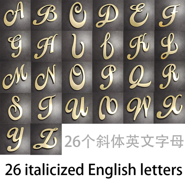 Lettres murales fantaisistes