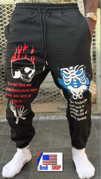 Pantalon Jogging Motif Squelette