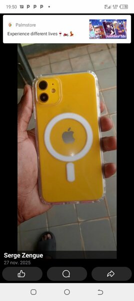 Coque MagSafe iPhone Jaune