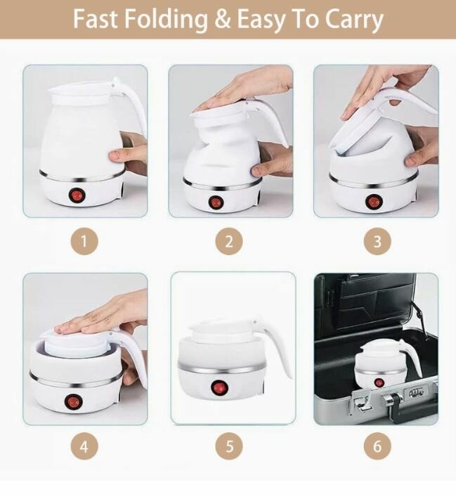 Foldable Electric Kettle,600ml