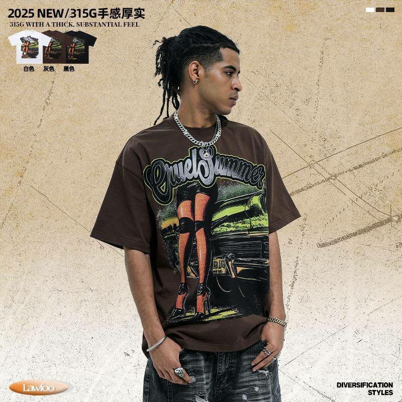 T-shirt streetwear graphique