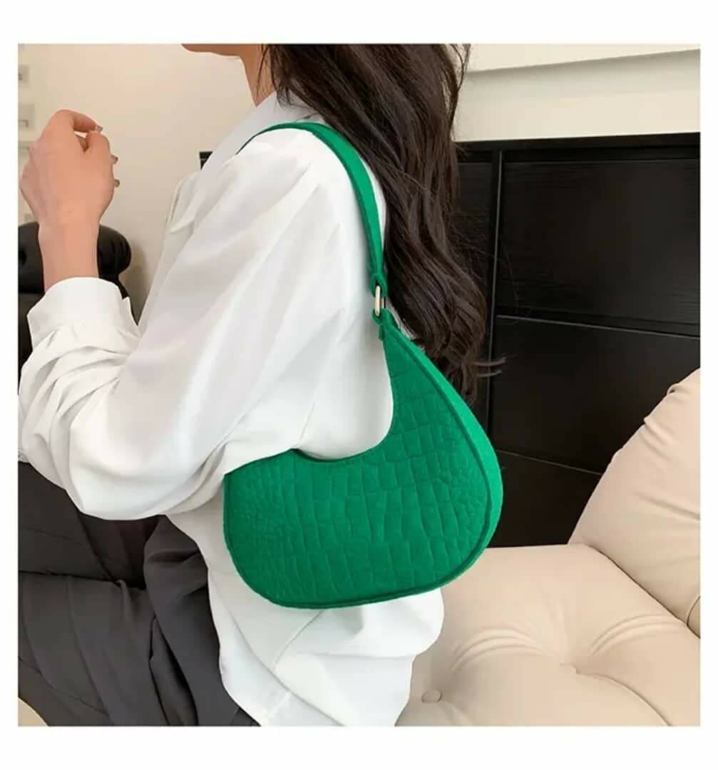 Sac bandoulière vert élégant