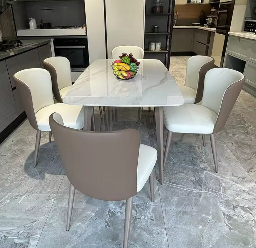 Table à manger moderne en marbre