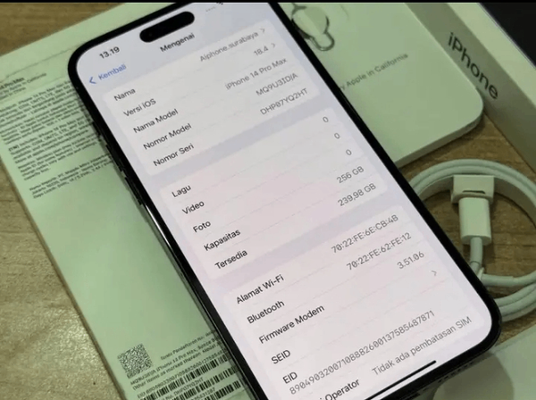 iPhone 14 Pro 256 Go Noir