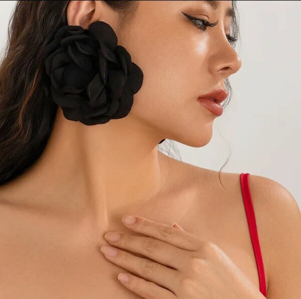 Boucles d'oreilles fleurs XXL