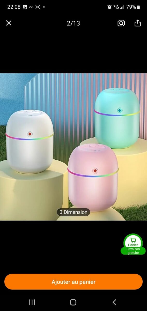 Humidificateur à LED Coloré