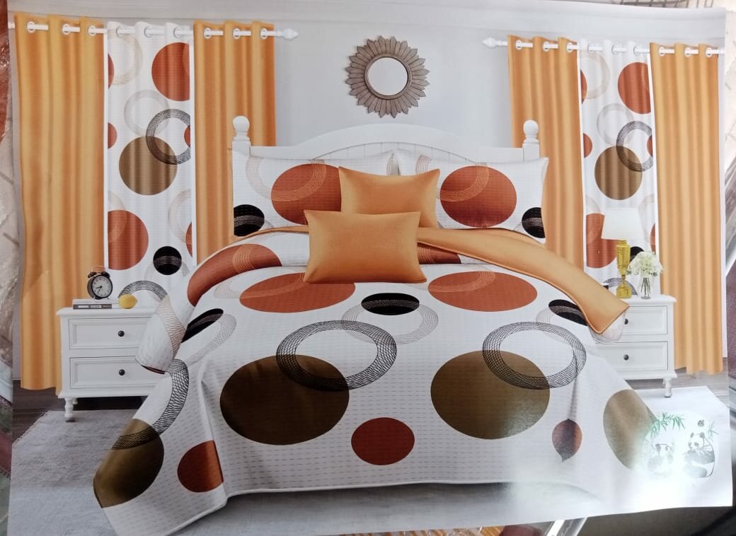 7PCS EXTRA QUEEN SIZE BEDSPREADS 