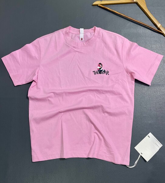 T-shirt rose imprimé ourson