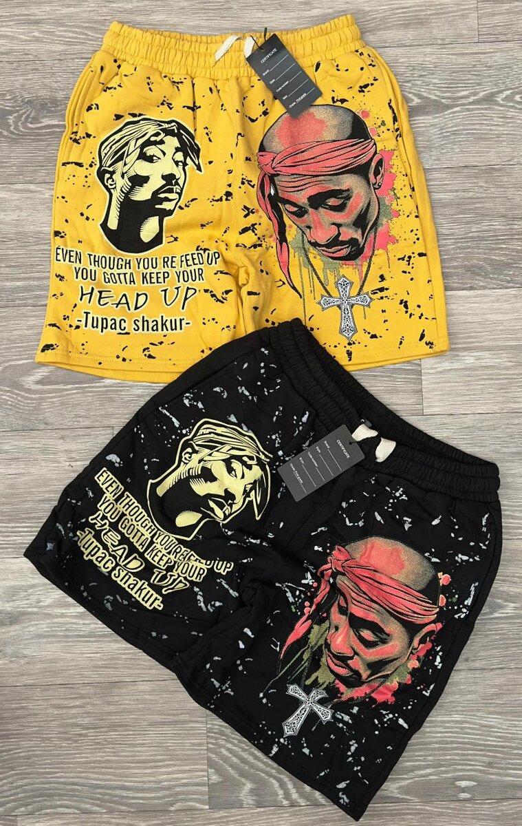 Shorts graphiques Tupac
