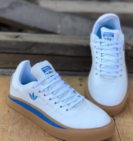 Boxed Adidas sneakers white