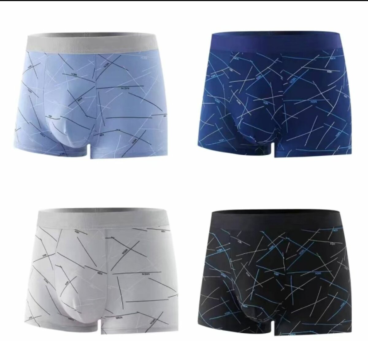 4 Slip Boxer 100 % coton homme