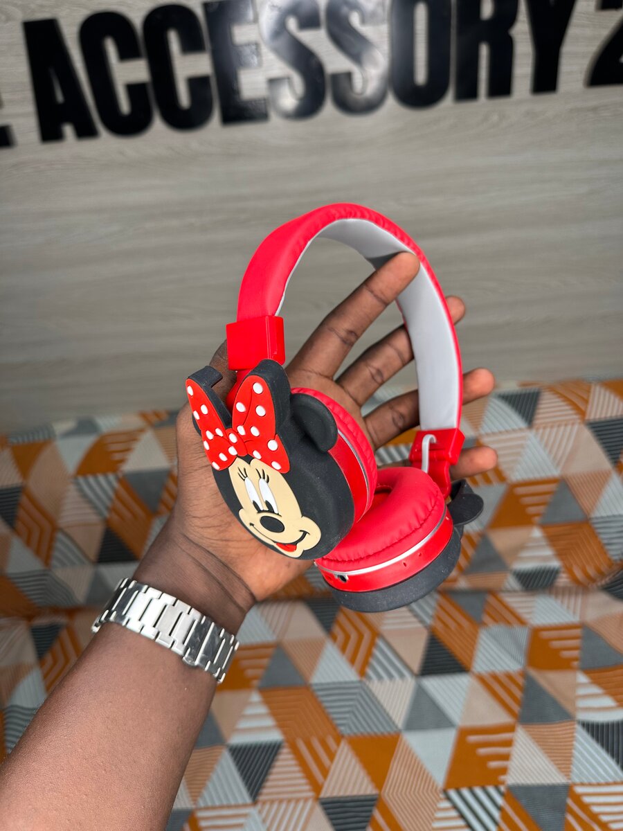 Casque Enfant Minnie Rouge