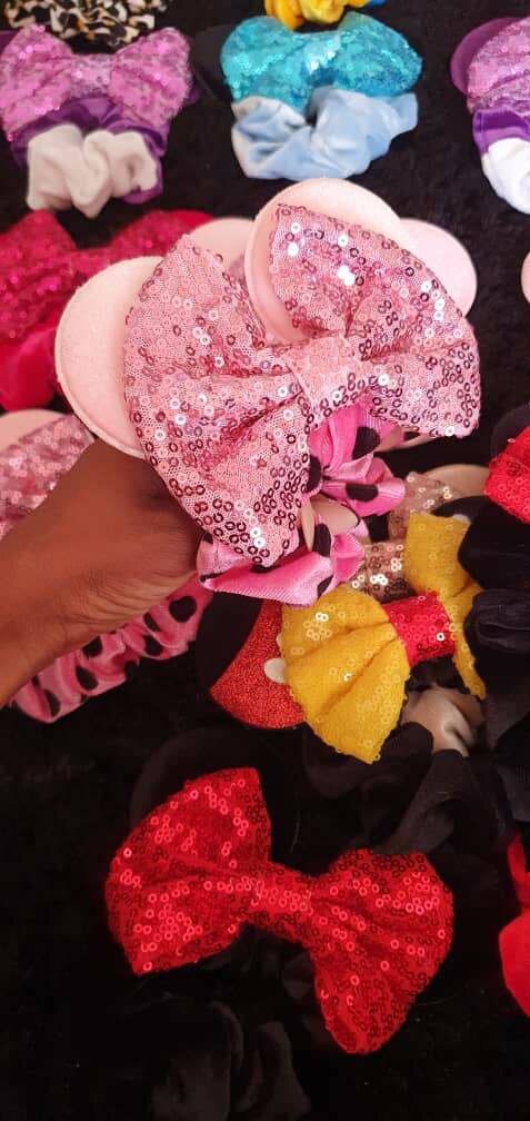 Mickey mouse scrunchies