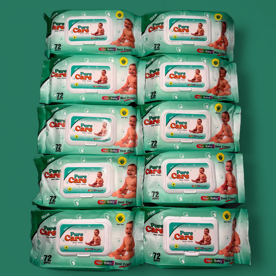 Pure care wipes