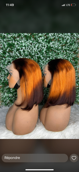 Perruque lisse taille12