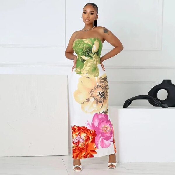 Robe Longue Imprimé Floral