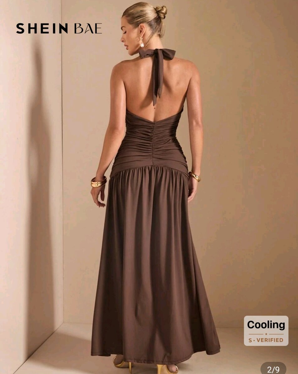 Robe longue dos nu élégante