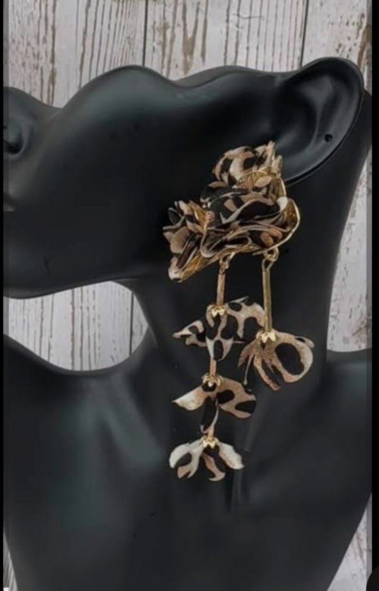 Boucles d'oreilles florales