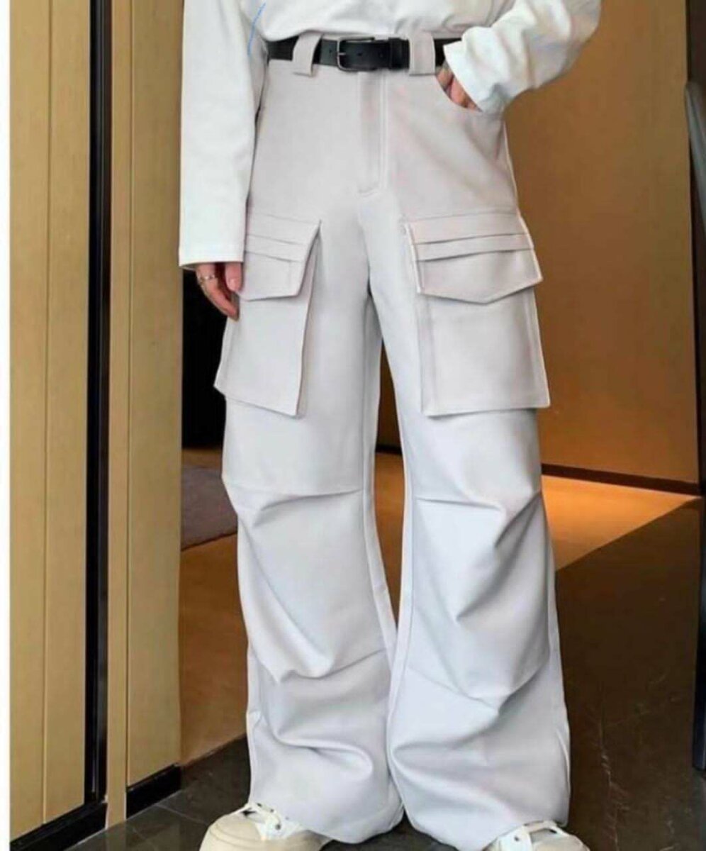 Pantalon Cargo Blanc Unisexe