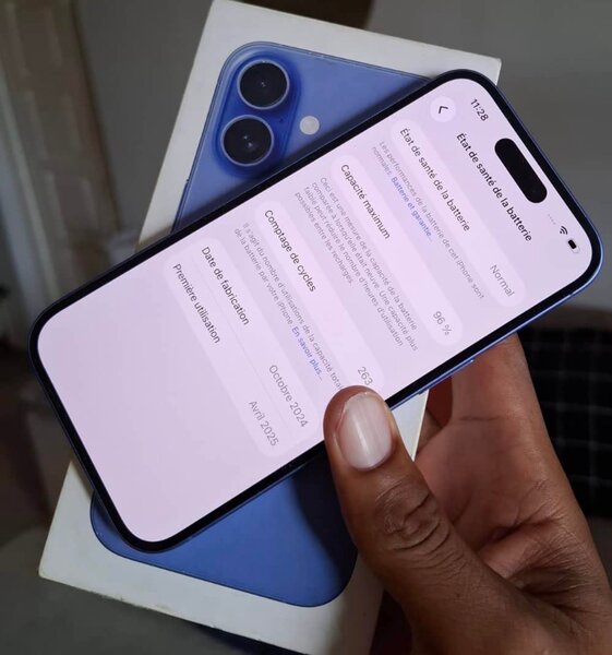 iPhone 16 Bleu 128 Go