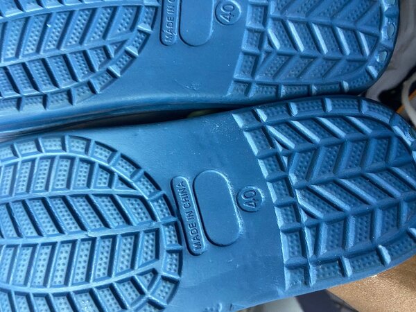 Sabots confortables bleus