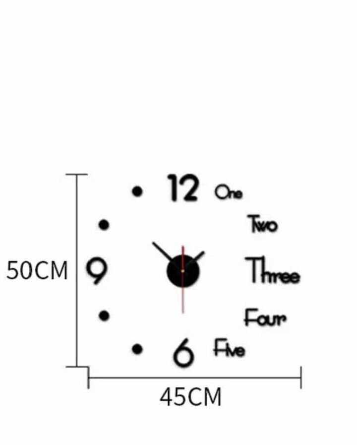 Horloge Murale Bricolage 3D - 40 cm