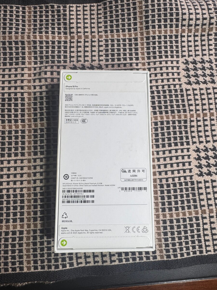 iPhone 16 pro 512 gb black