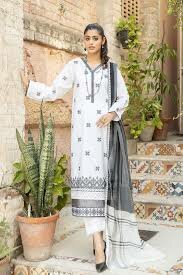 2 pcs ladies lawn suit
